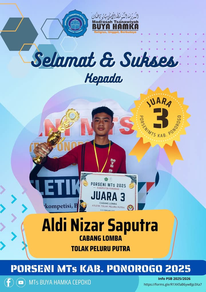 Juara 3 Lomba Tolak Peluru Putra