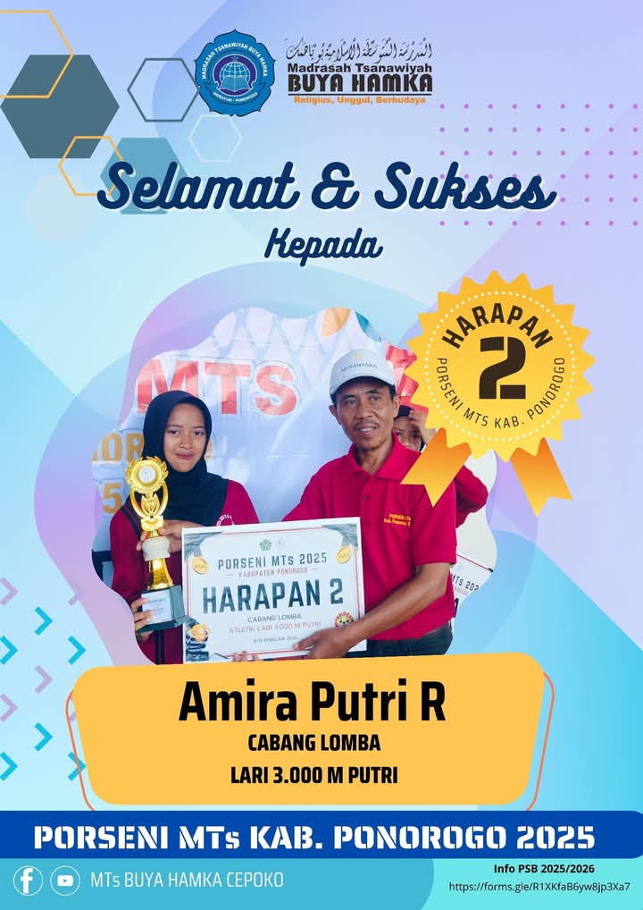 Juara Harapan 2  Lomba Lari 3.000 M Putri
